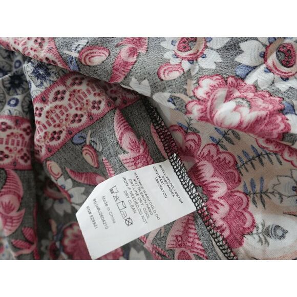 Suzanne Betro Women's Navy & Red Contrast-Hem Long-Sleeve Shift Dress L - Picture 10 of 10